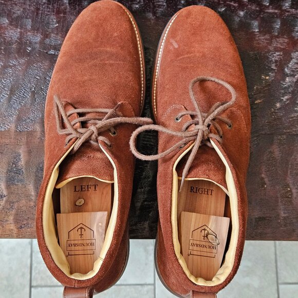 Samuel Hubbard Men's Suede Chukka Boots, Chestnut, Sz 12 - Picture 6 of 16